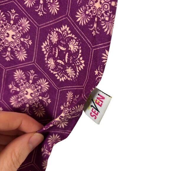 Seven Purple Floral Baby Sling Size 3 Infants and Toddlers - Picture 2 of 6